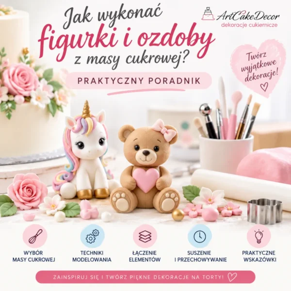 Figurki i ozdoby z masy cukrowej – praktyczny poradnik ArtCakeDecor