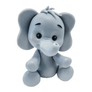 Figurka na tort Słonik Safari z masy cukrowej 9cm