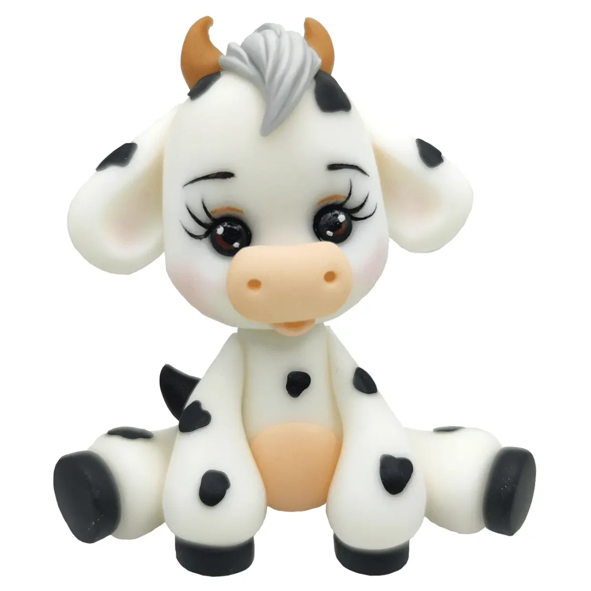 Krówka Nowa Figurka na tort Krówka z masy cukrowej 8,5 cm. Zdjęcie produktu do sklepu