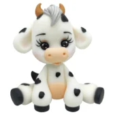 Figurka na tort Krówka z masy cukrowej 8,5 cm. Zdjęcie produktu do sklepu