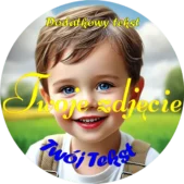 Personalizowany Opłatek na Tort - Twoje Zdjęcie i Tekst na Torcie. Zdjęcie do oferty w sklepie. Opłatek na tort ze zdjęciem 20 cm