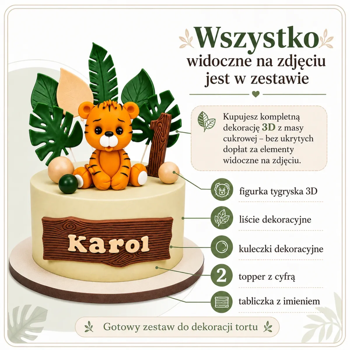 zestaw-safari-tygrysek-wszystko-w-zestawie Zestaw Safari z tygryskiem na tort – wszystkie elementy widoczne na zdjęciu są w zestawie